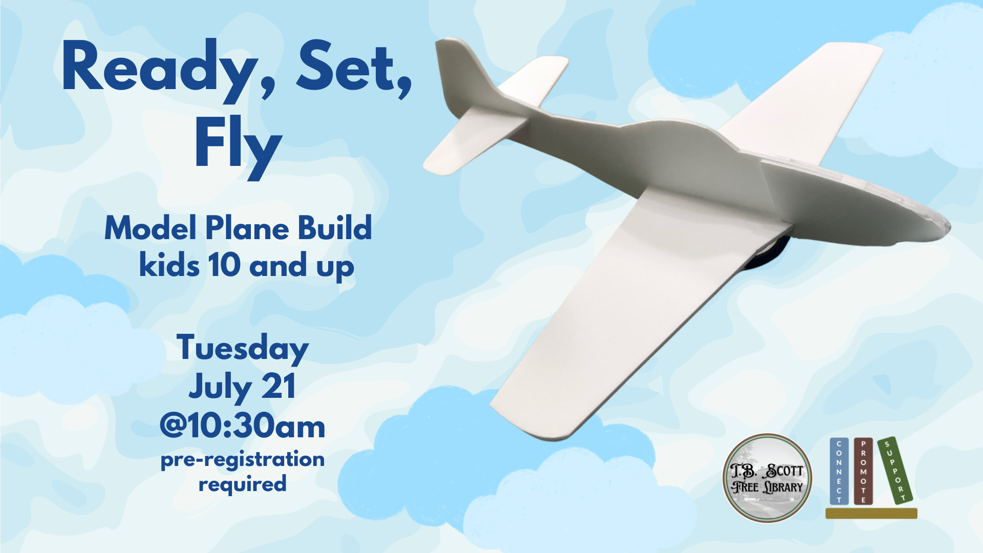 Promotional poster for a chuck glider workshop with event details, and a glider image.
